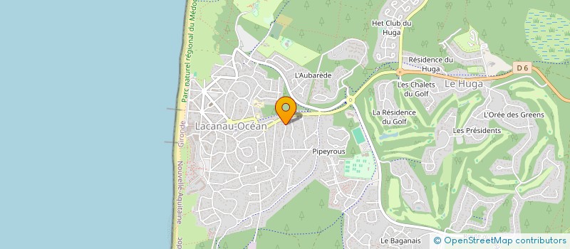 localisation de l'entreprise MONSIEUR ANDRE MARTIN  LACANAU