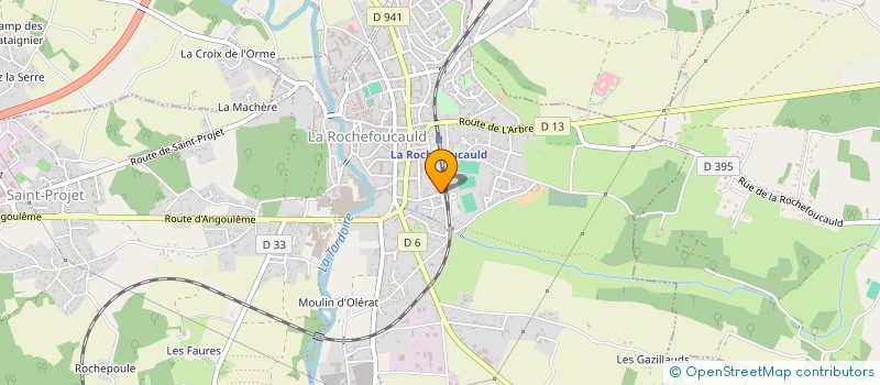 localisation de l'entreprise MONSIEUR ANDRE MARTIN à LA ROCHEFOUCAULD-EN-ANGOUMOIS