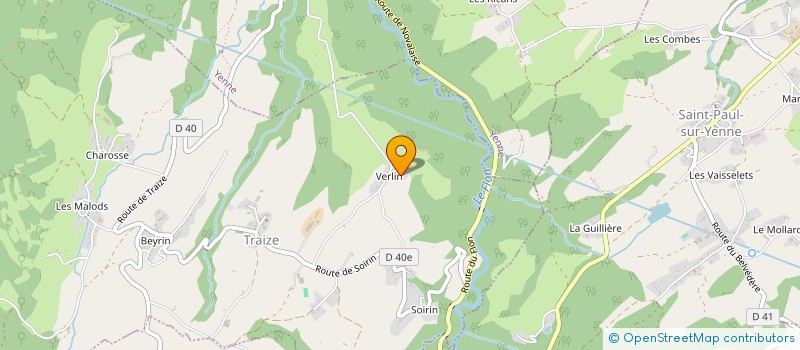 localisation de l'entreprise MONSIEUR ANDRE MARTIN  SAINT-JEAN-DE-CHEVELU