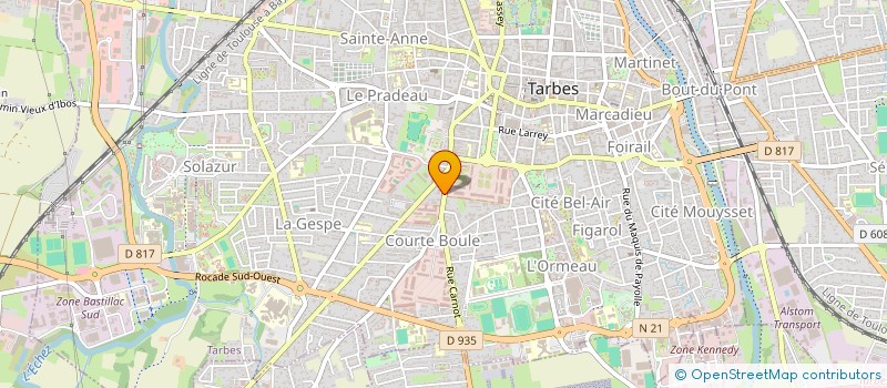 localisation de l'entreprise MONSIEUR ANDRE MARTIN  TARBES