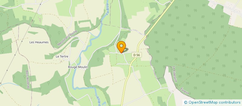 localisation de l'entreprise MONSIEUR ANDRE MARTIN  LA VIEILLE-LYRE