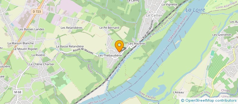 localisation de l'entreprise MONSIEUR ANDRE MARTIN à LE CELLIER