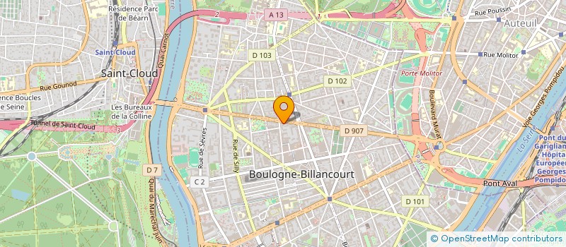 localisation de l'entreprise MONSIEUR ANDRE MARTINAT à BOULOGNE-BILLANCOURT