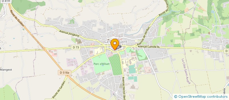 localisation de l'entreprise MONSIEUR ANDRE MARTINEZ à LA COTE-SAINT-ANDRE