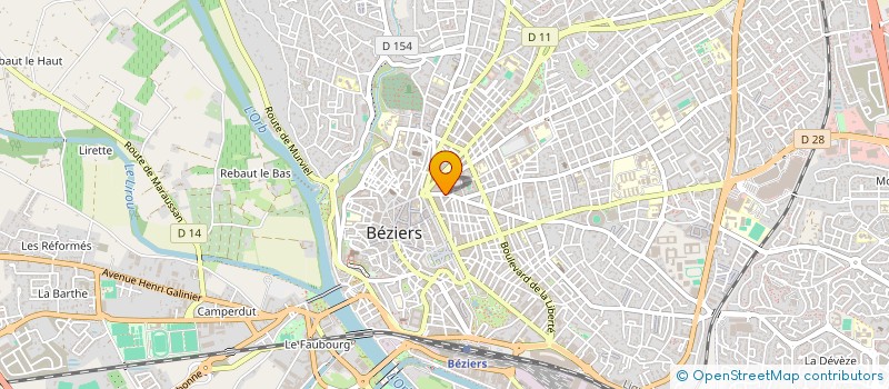 localisation de l'entreprise MONSIEUR ANDRE MARTINEZ à BEZIERS