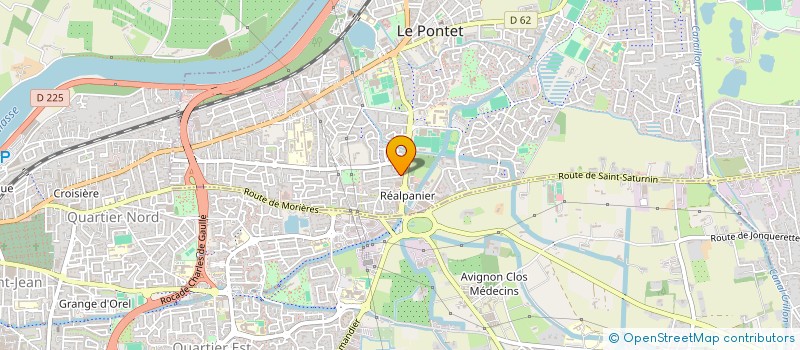 localisation de l'entreprise MONSIEUR ANDRE MARTINEZ  LE PONTET