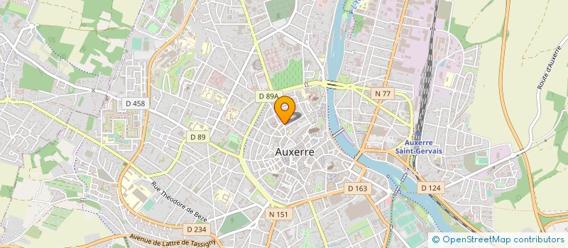 localisation de l'entreprise MONSIEUR ANDRE MARTINI  AUXERRE