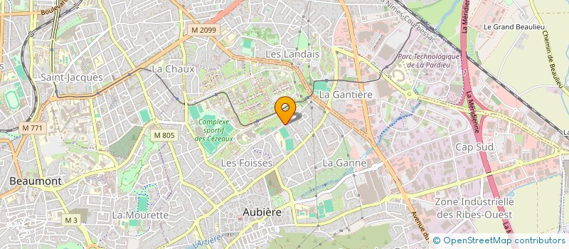 localisation de l'entreprise MONSIEUR ANDRE MARTINS  AUBIERE