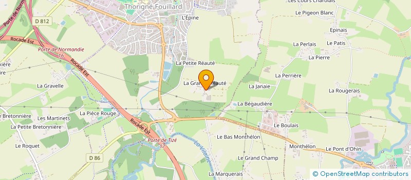 localisation de l'entreprise MONSIEUR ANDRE MARUEJOULS  THORIGNE-FOUILLARD