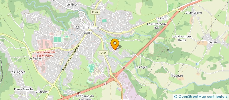 localisation de l'entreprise MONSIEUR ANDRE MASSON  MONISTROL-SUR-LOIRE