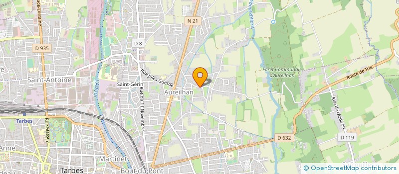 localisation de l'entreprise MONSIEUR ANDRE MAUHOURAT-CAZABIEILLE  AUREILHAN