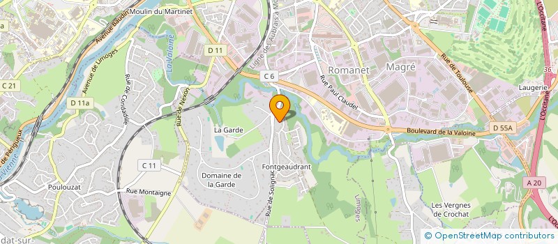 localisation de l'entreprise MONSIEUR ANDRE MAURY à LIMOGES