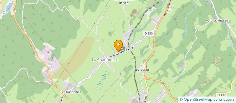 localisation de l'entreprise MONSIEUR ANDRE MAYET  LA CHAUMUSSE