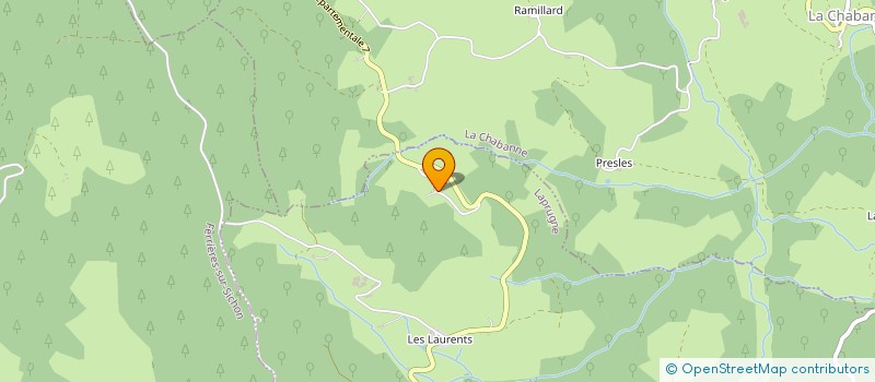 localisation de l'entreprise MONSIEUR ANDRE MAZIOUX  LAPRUGNE