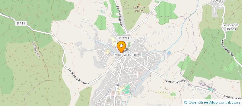 localisation de l'entreprise MONSIEUR ANDRE MAZOYER  MONTARNAUD