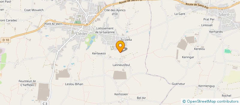 localisation de l'entreprise MONSIEUR ANDRE MEAR à CLEDER