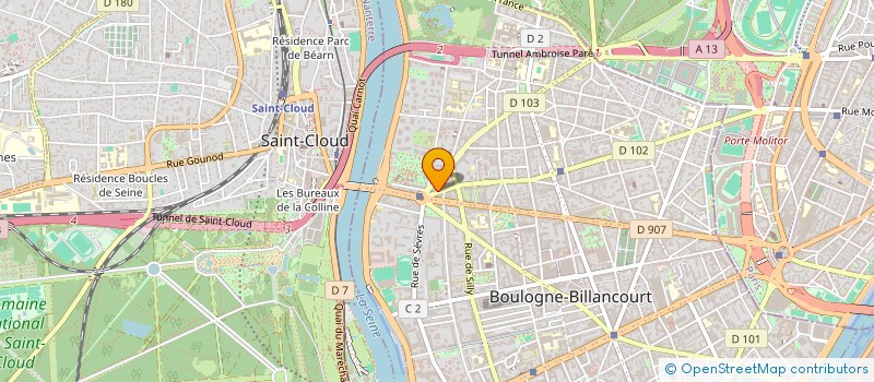 localisation de l'entreprise MONSIEUR ANDRE MEDOUNI à BOULOGNE-BILLANCOURT