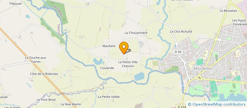 localisation de l'entreprise MONSIEUR ANDRE MEFFRAIS à MORDELLES