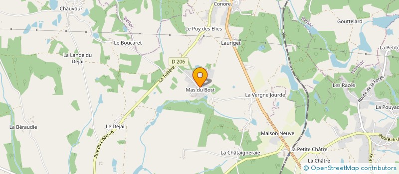 localisation de l'entreprise MONSIEUR ANDRE MEILLAUD à PEYRILHAC