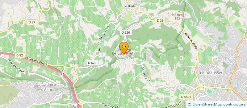 localisation de l'entreprise MONSIEUR ANDRE MENAGE à LE CASTELLET