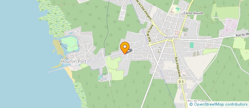 localisation de l'entreprise MONSIEUR ANDRE MENAIRD  HOURTIN