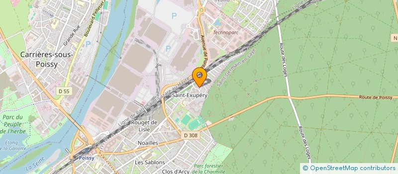 localisation de l'entreprise MONSIEUR ANDRE MENDY  POISSY