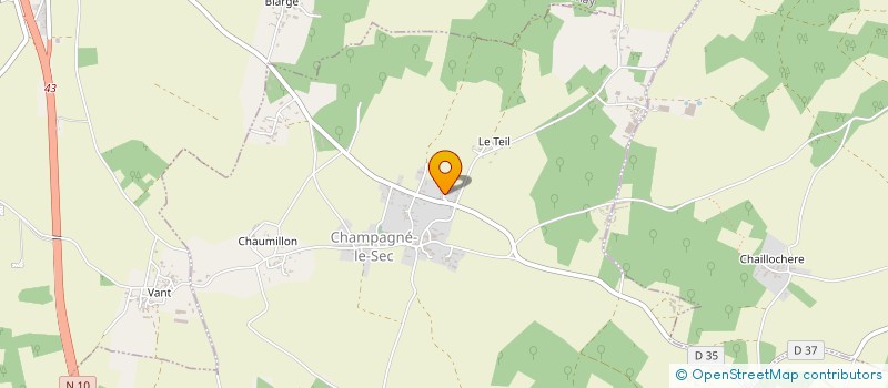 localisation de l'entreprise MONSIEUR ANDRE MENETEAU à CHAMPAGNE-LE-SEC