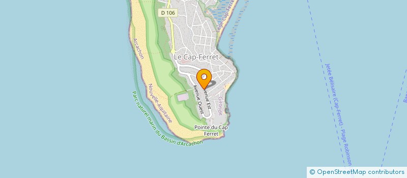 localisation de l'entreprise MONSIEUR ANDRE MENU  LEGE-CAP-FERRET