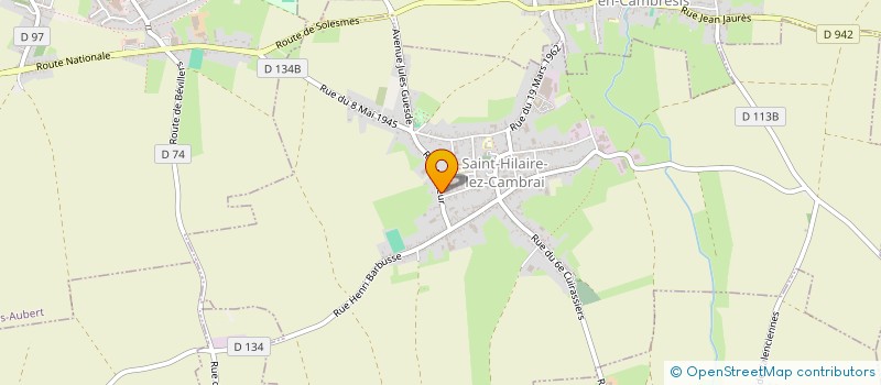 localisation de l'entreprise MONSIEUR ANDRE MERIAUX  SAINT-HILAIRE-LEZ-CAMBRAI