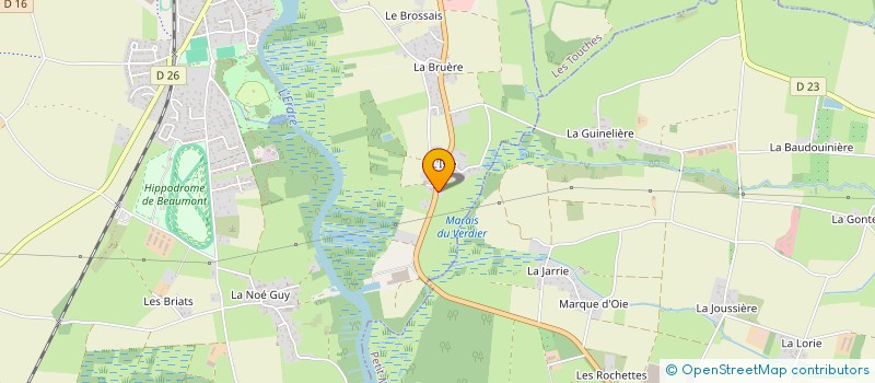 localisation de l'entreprise MONSIEUR ANDRE MERRE  NORT-SUR-ERDRE