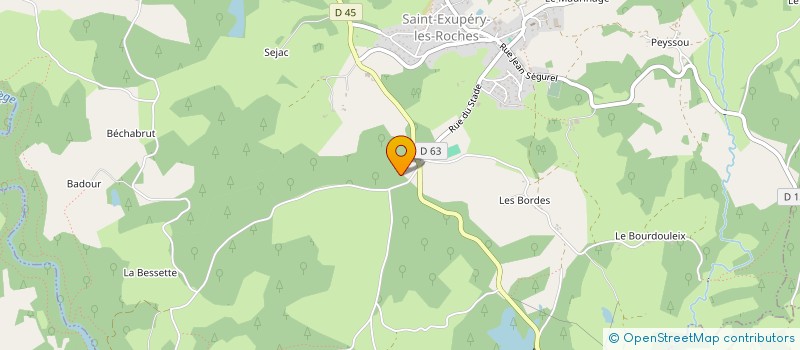 localisation de l'entreprise MONSIEUR ANDRE MESCHIN  SAINT-EXUPERY-LES-ROCHES