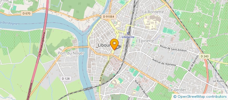 localisation de l'entreprise MONSIEUR ANDRE MESSAGER  LIBOURNE