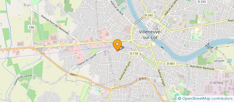 localisation de l'entreprise MONSIEUR ANDRE METGE  VILLENEUVE SUR LOT