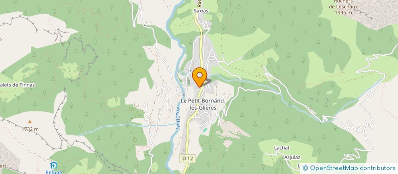 localisation de l'entreprise MONSIEUR ANDRE METRAL  GLIERES-VAL-DE-BORNE