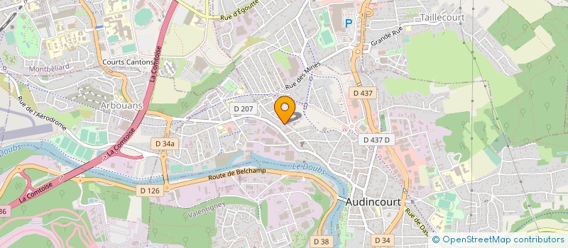 localisation de l'entreprise MONSIEUR ANDRE METZ à AUDINCOURT