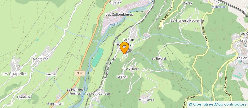 localisation de l'entreprise MONSIEUR ANDRE MEYNET à LES CHAPELLES