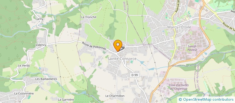 localisation de l'entreprise MONSIEUR ANDRE MICHEL à SAINTE-CONSORCE