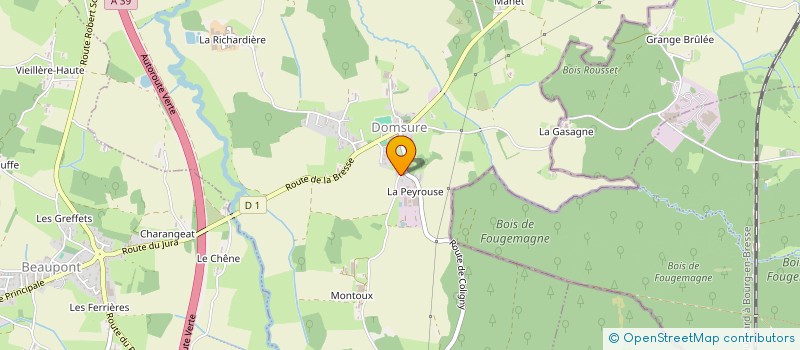 localisation de l'entreprise MONSIEUR ANDRE MICHEL  DOMSURE