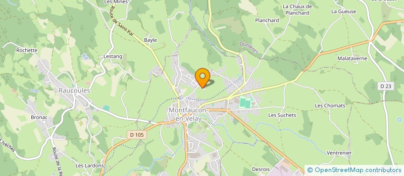 localisation de l'entreprise MONSIEUR ANDRE MICHEL  RAUCOULES