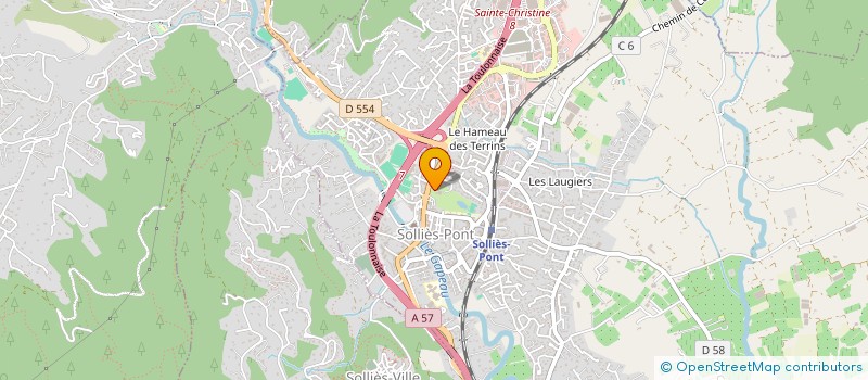 localisation de l'entreprise MONSIEUR ANDRE MICHEL  SOLLIES-TOUCAS