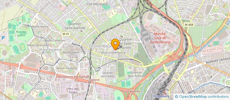 localisation de l'entreprise MONSIEUR ANDRE MICHEL KUNTZ à STRASBOURG