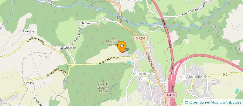 localisation de l'entreprise MONSIEUR ANDRE MIGUET  ALLONZIER-LA-CAILLE