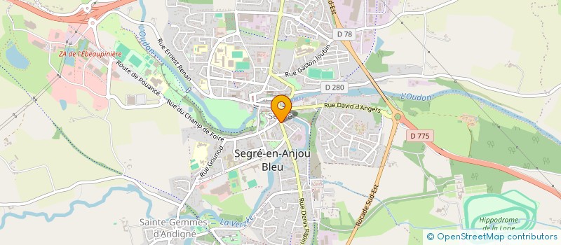 localisation de l'entreprise MONSIEUR ANDRE MILLASSEAU à SEGRE-EN-ANJOU BLEU