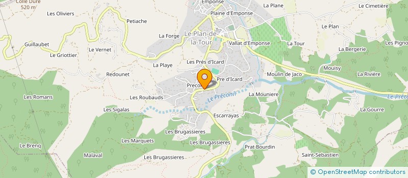 localisation de l'entreprise MONSIEUR ANDRE MIRANDA DE SOUSA  LE PLAN-DE-LA-TOUR