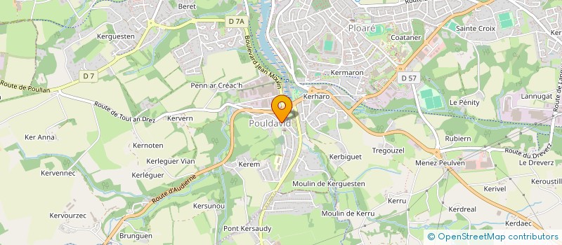 localisation de l'entreprise MONSIEUR ANDRE MOALLIC  DOUARNENEZ