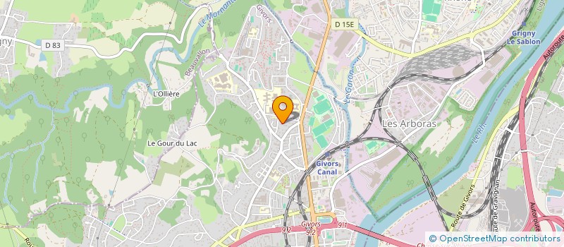 localisation de l'entreprise MONSIEUR ANDRE MOLIN  GIVORS