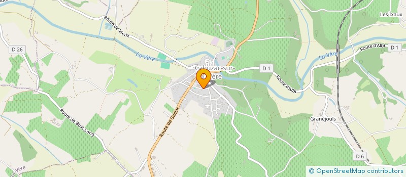 localisation de l'entreprise MONSIEUR ANDRE MOLINIER  LE VERDIER