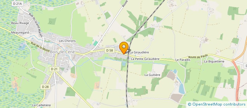 localisation de l'entreprise MONSIEUR ANDRE MOLLE  BOIS-DE-CENE