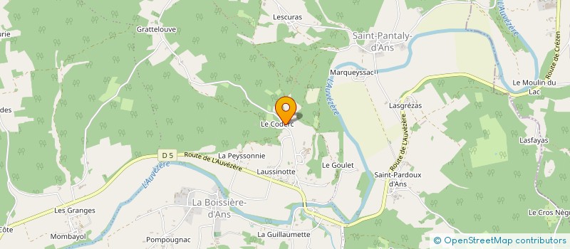 localisation de l'entreprise MONSIEUR ANDRE MONRIBOT à CUBJAC-AUVEZERE-VAL D'ANS