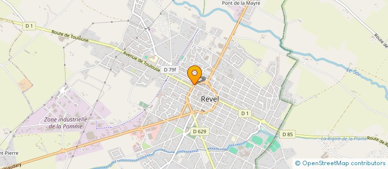 localisation de l'entreprise MONSIEUR ANDRE MONTEGUT  REVEL